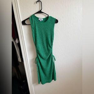 Rolla Coster Sleeveless Ribbed Midi Dress in Green
